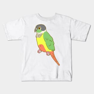 Yellow Sided Green Cheek Conure Kids T-Shirt